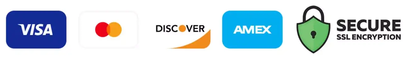 Accepted payment methods for HealthyHeart Support+ in USA – Visa, Mastercard, Discover, Amex with secure SSL encryption